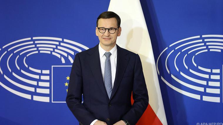 Polen (im Bild Ministerpräsident Mateusz Morawiecki) liegt hart im Streit mit der EU.