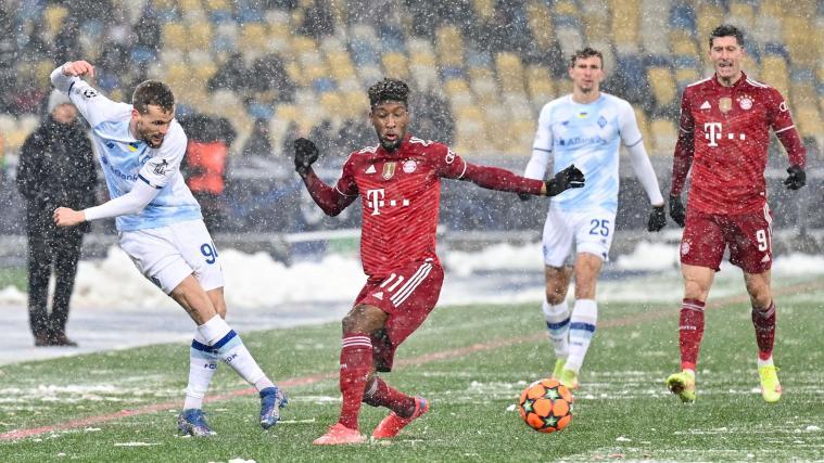 Bayern-Torschütze Kingsely Coman & Co. hatten in Kiew keinen leichten Stand.