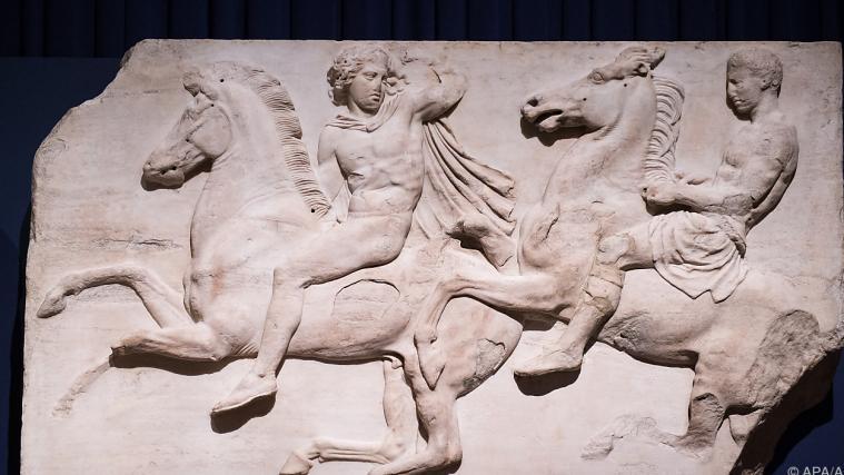 Ein Teil des Parthenon-Fries aus dem British Museum.