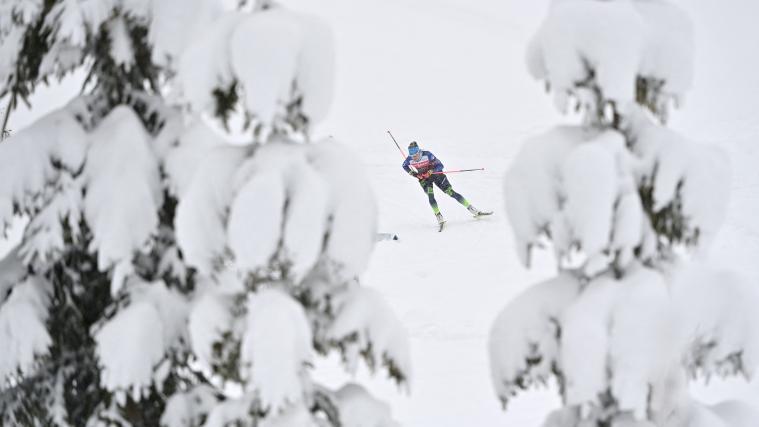 Dzinara Alimbekava & Co. sind im tief winterlichen Hochfilzen im Einsatz.