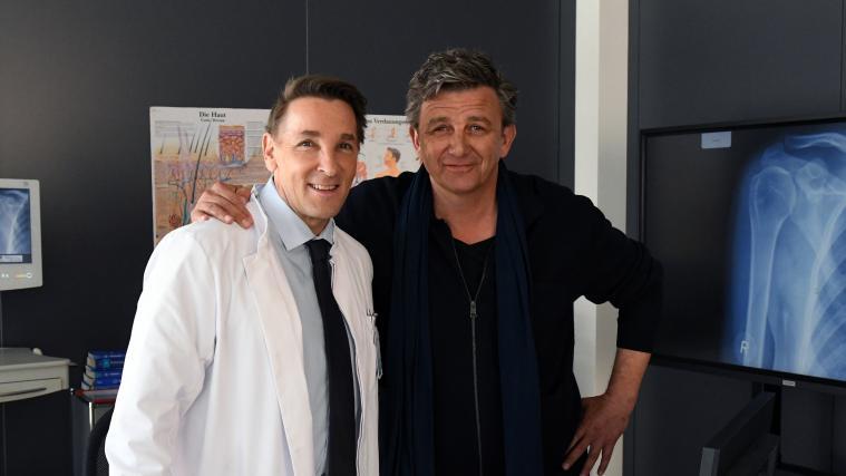 Die Stars beim Bergdoktor: Mark Keller (links) und Hans Sigl.