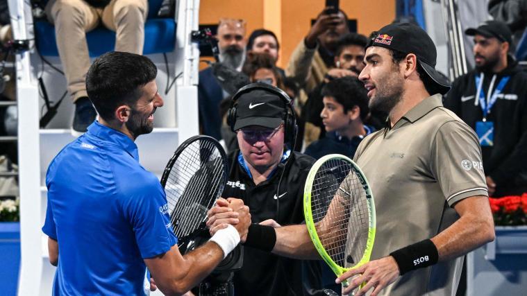 Matteo Berrettini schlug Novak Djokovic. -  Foto: © APA/afp / MAHMUD HAMS